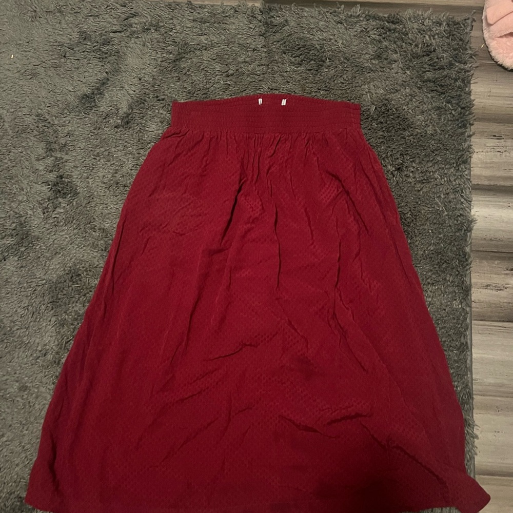Elegant Burgundy Skirt